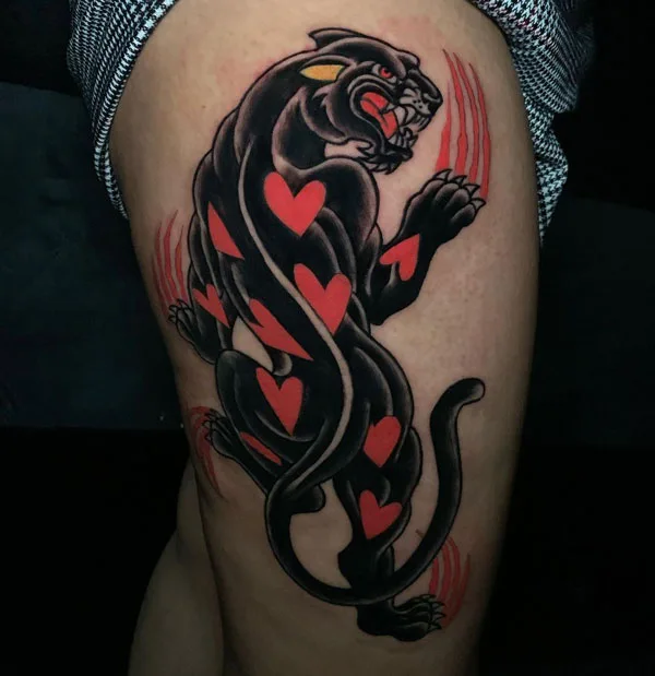Black panther tattoo 3