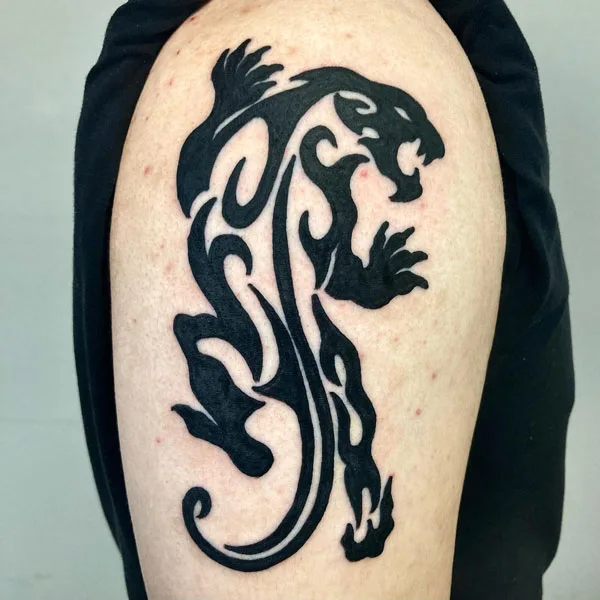 Black panther tattoo 31