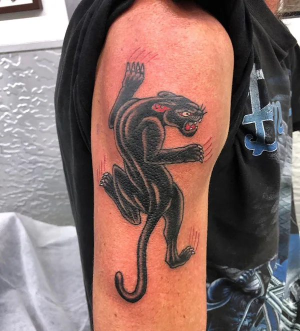Black panther tattoo 36