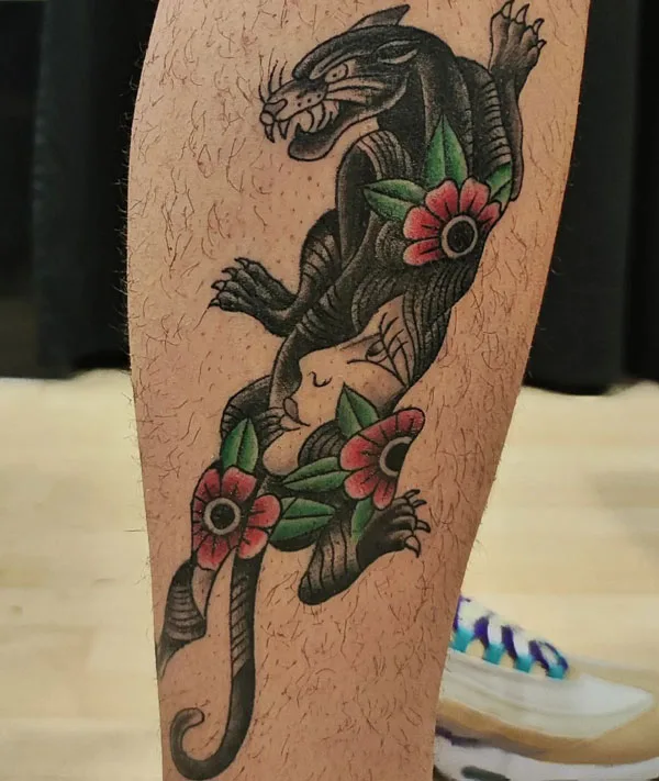 Black panther tattoo 39