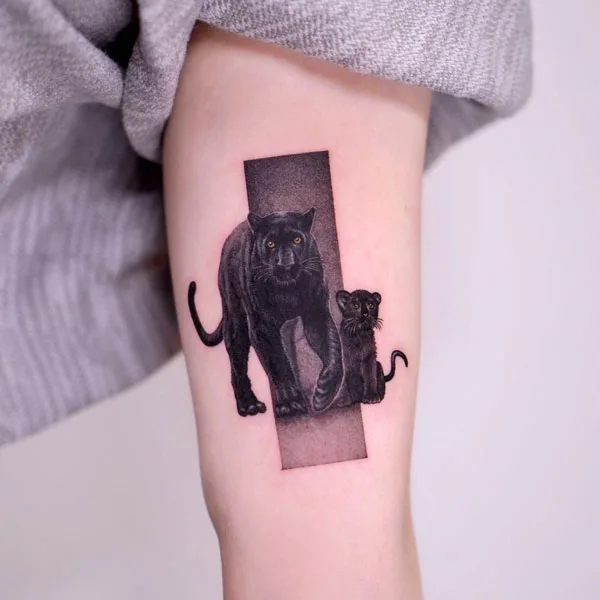 Black panther tattoo 41