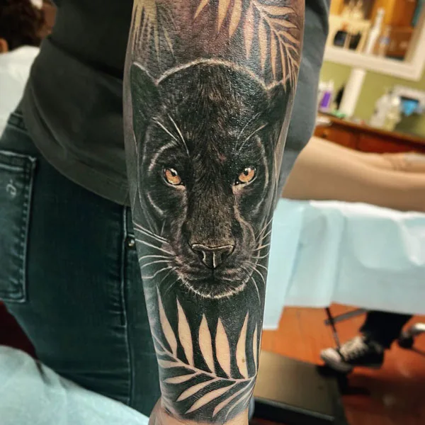 Black panther tattoo 47