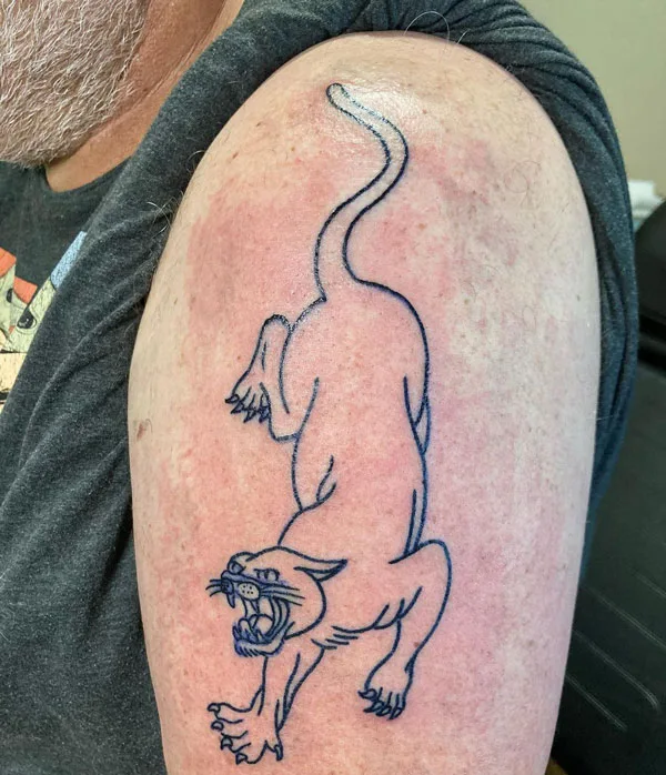 Black panther tattoo 51