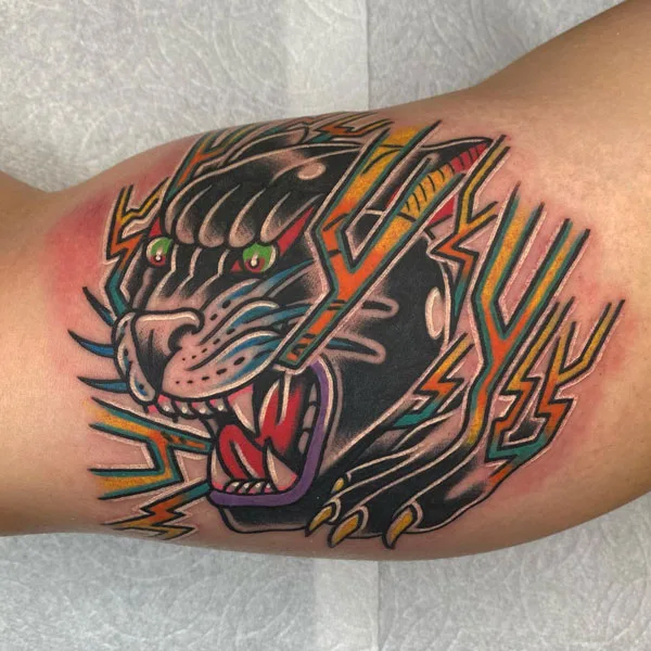Black panther tattoo 58