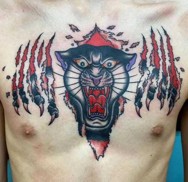 Black panther tattoo 65