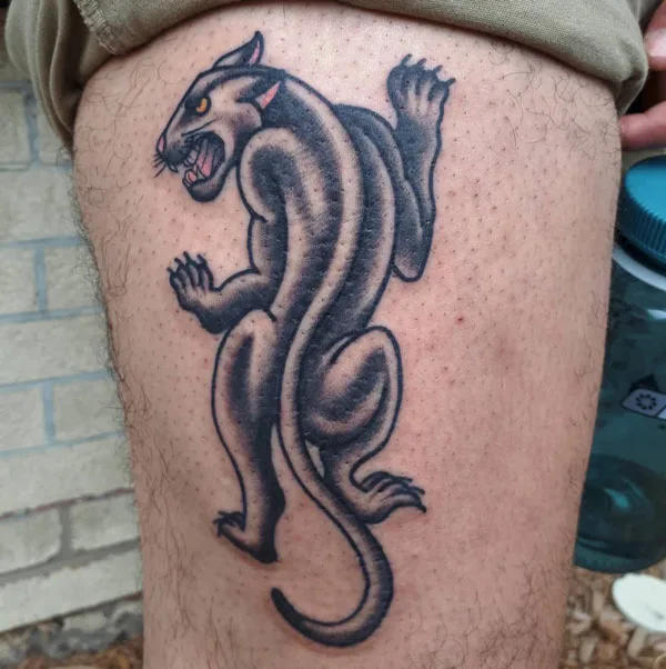 Black panther tattoo 68