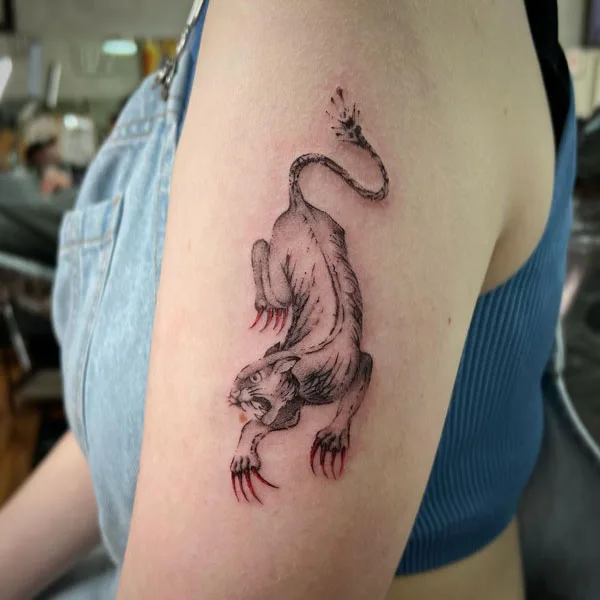 Black panther tattoo 69