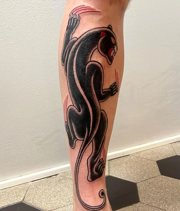 Black panther tattoo 71