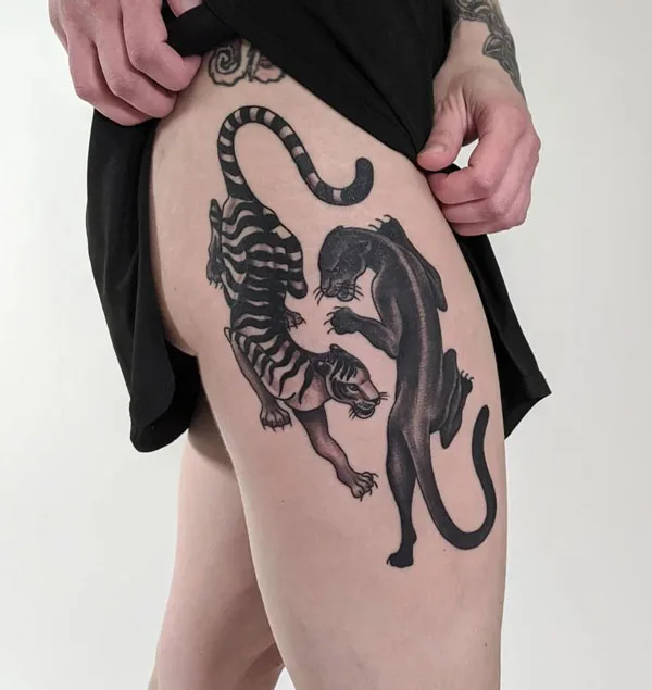 Black panther tattoo 79