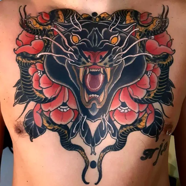 Black panther tattoo 82