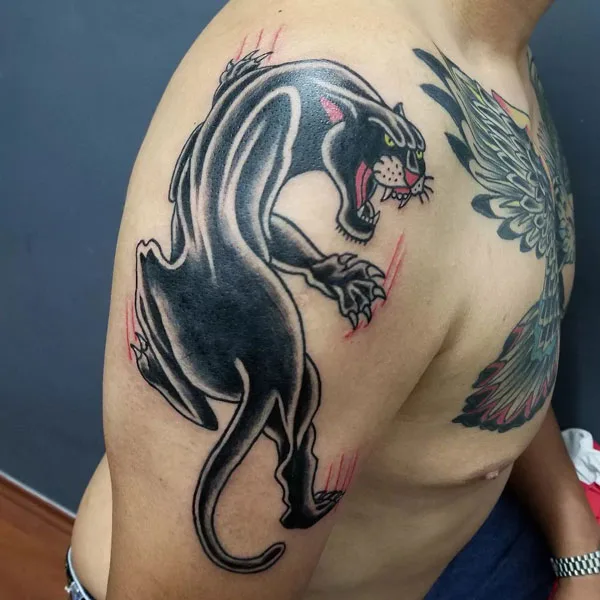 Black panther tattoo 88