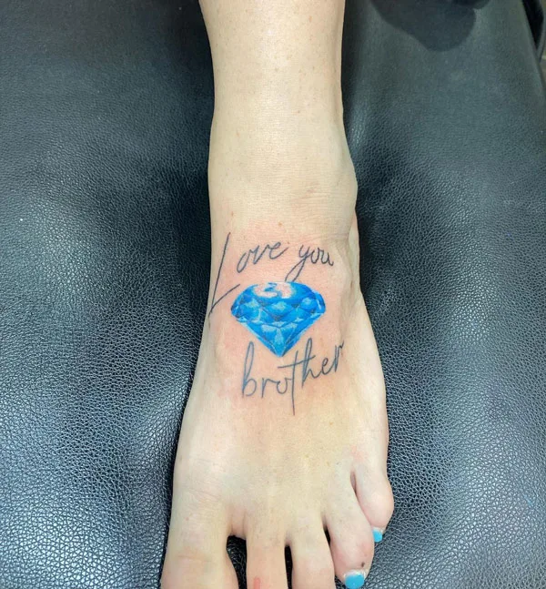 Blue Diamond Tattoo 2
