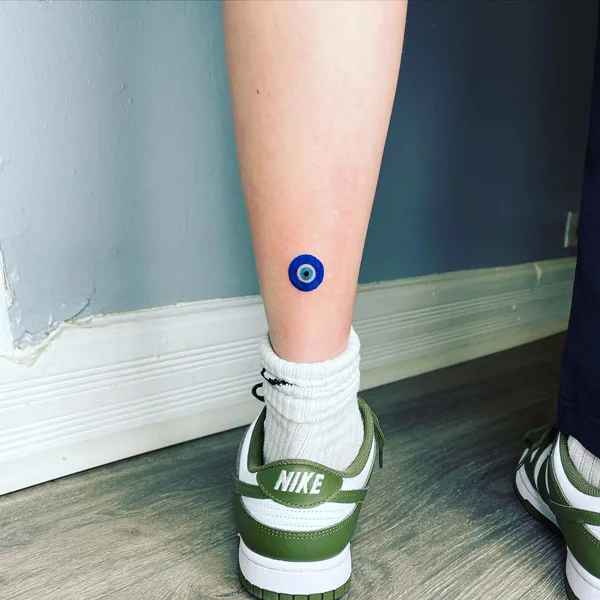 Blue Evil Eye Tattoo 1