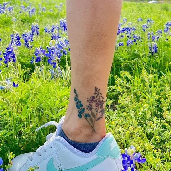 Bluebonnet tattoo 1