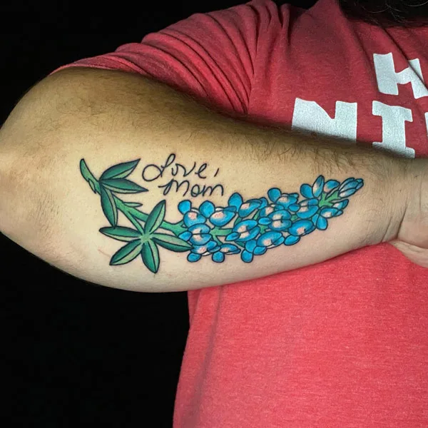 Bluebonnet tattoo 15