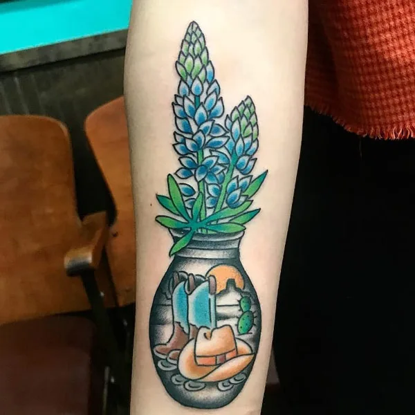Bluebonnet tattoo 25