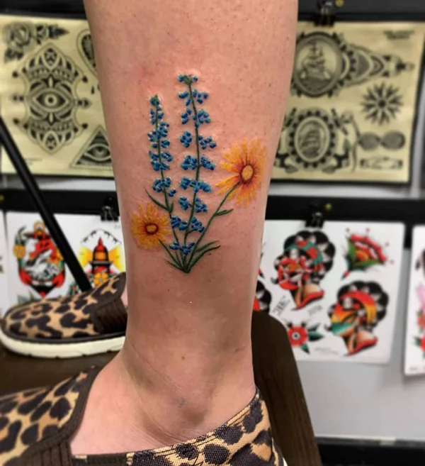 Bluebonnet tattoo 29