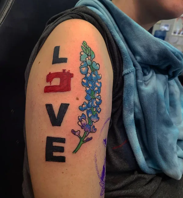 Bluebonnet tattoo 33