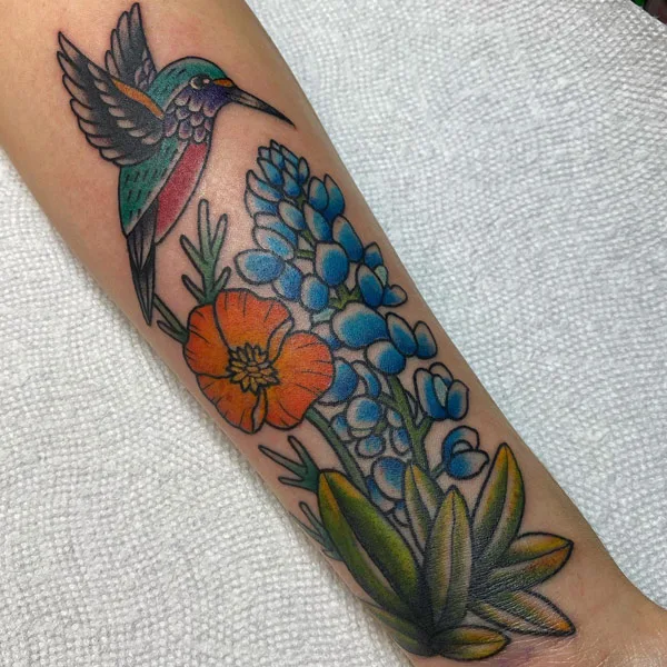 Bluebonnet tattoo 35