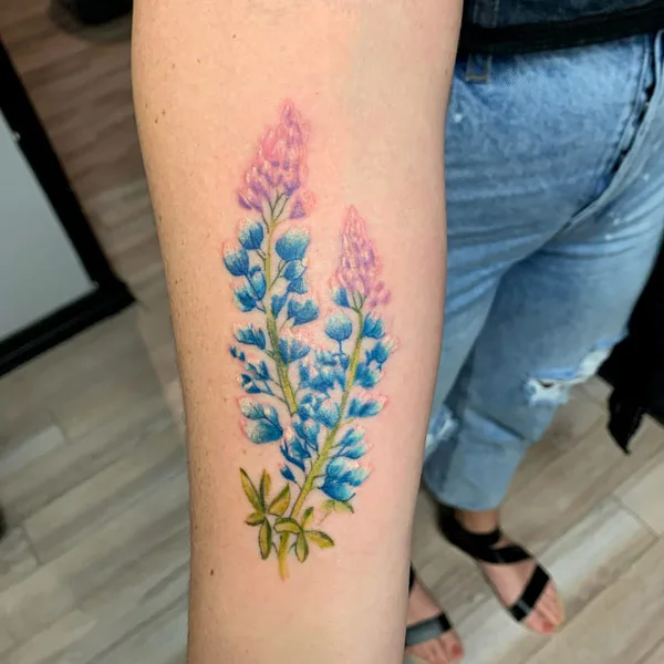 Bluebonnet tattoo 36