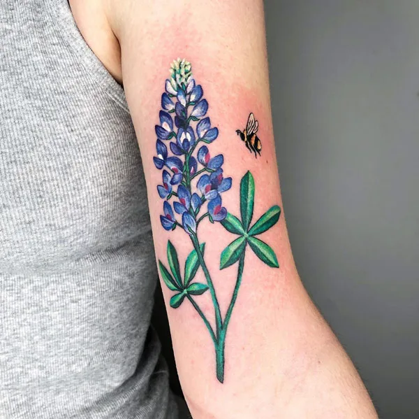 Bluebonnet tattoo 5