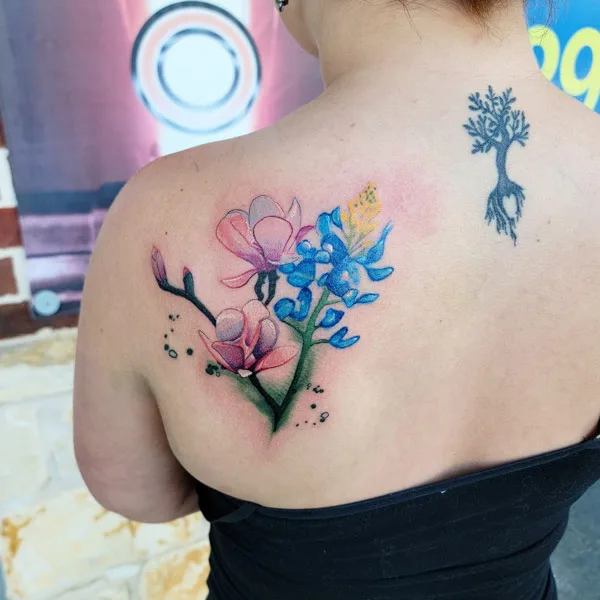 Bluebonnet tattoo 6
