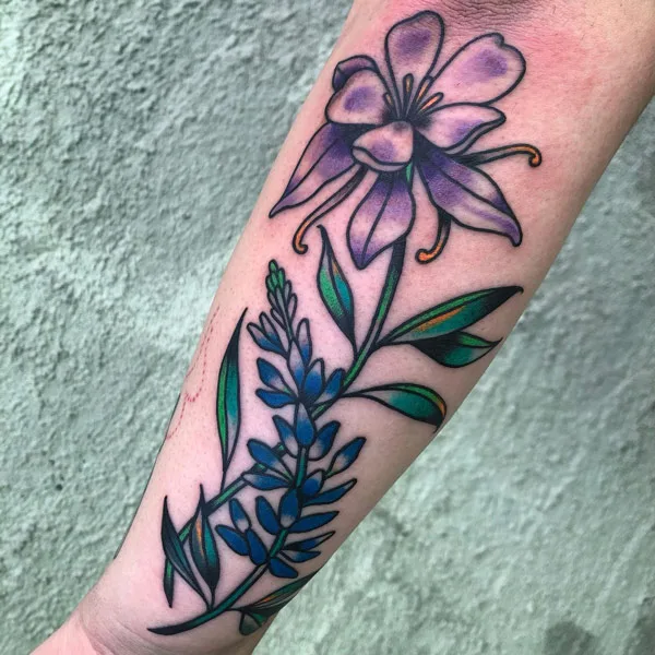 Bluebonnet tattoo 9