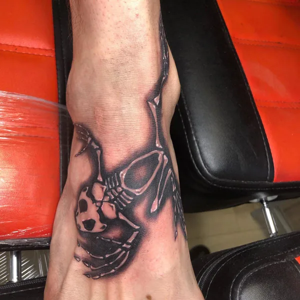 Bone Frog Tattoo 2