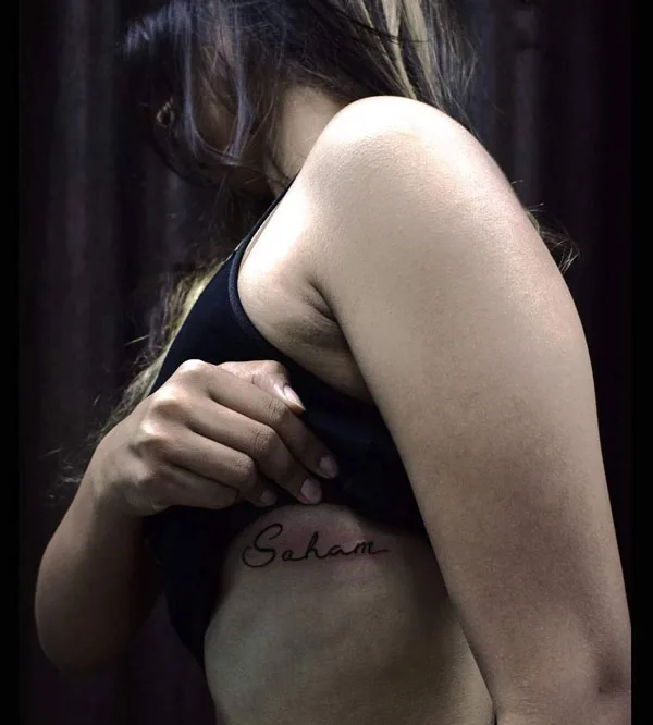 Boyfriend name tattoo