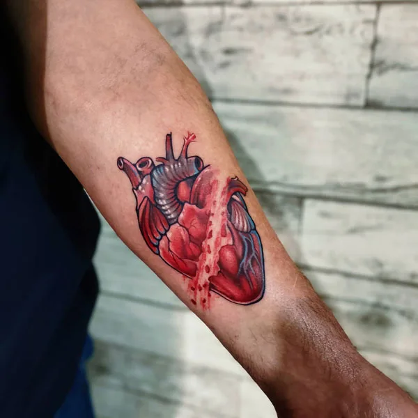 Broken heart tattoo 10