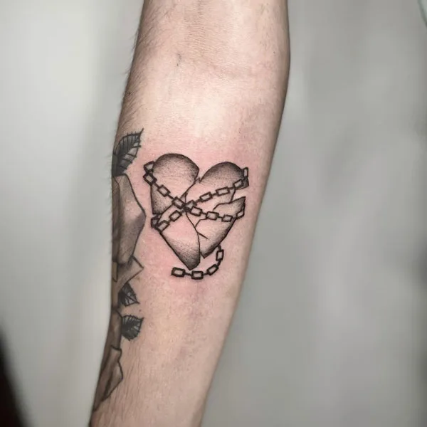 Broken heart tattoo 102