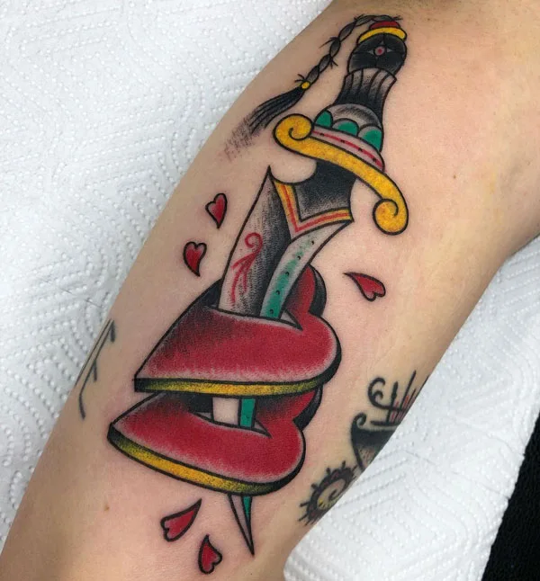 Broken heart tattoo 105
