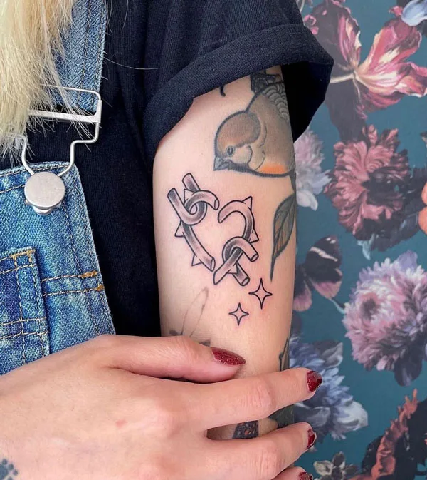 Broken heart tattoo 114