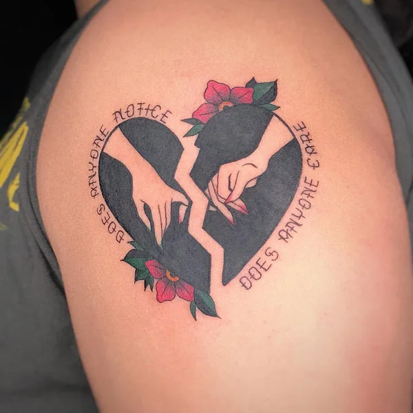 Broken heart tattoo 119