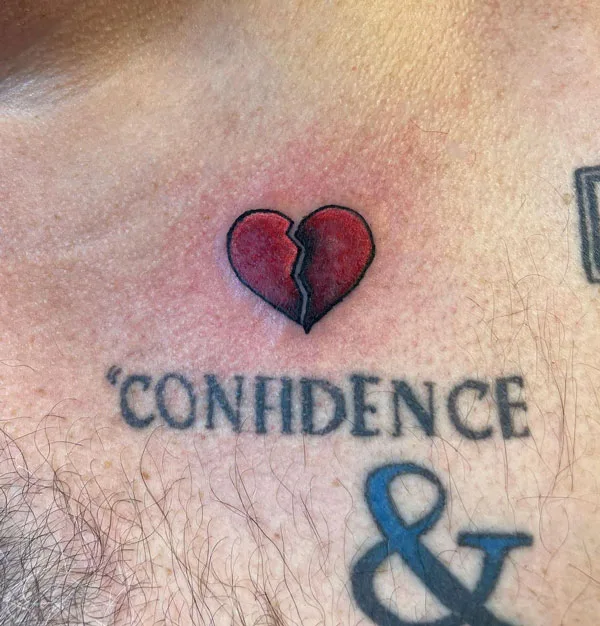 Broken heart tattoo 123