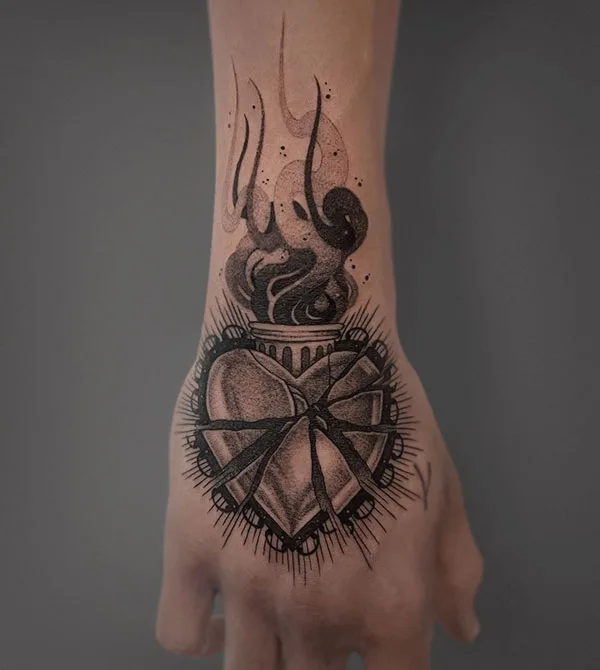Broken heart tattoo 125