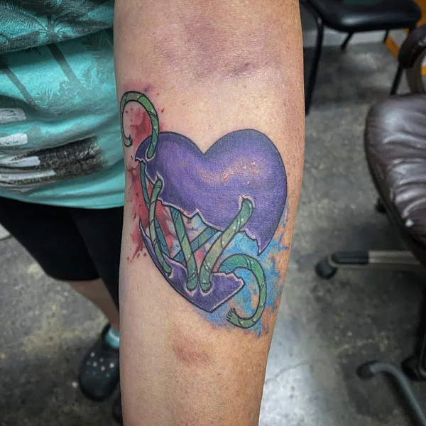 Broken heart tattoo 127