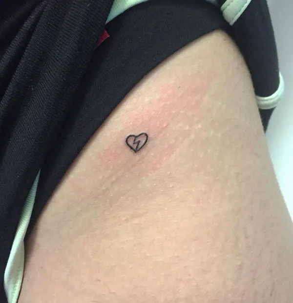 Broken heart tattoo 16