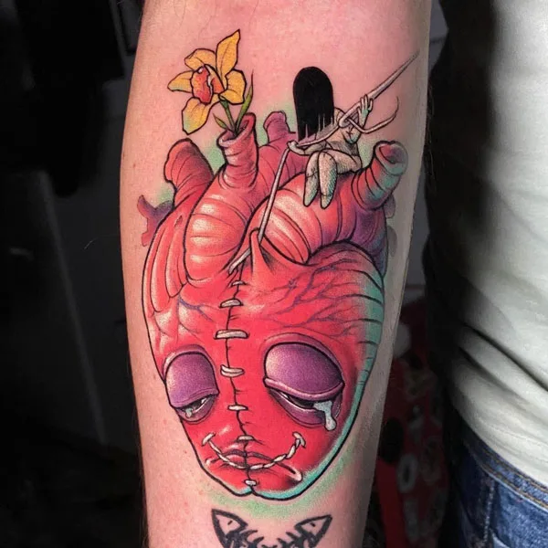 Broken heart tattoo 17