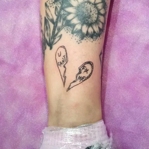 Broken heart tattoo 20