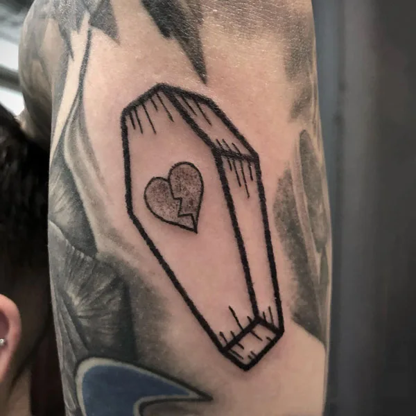 Broken heart tattoo 23