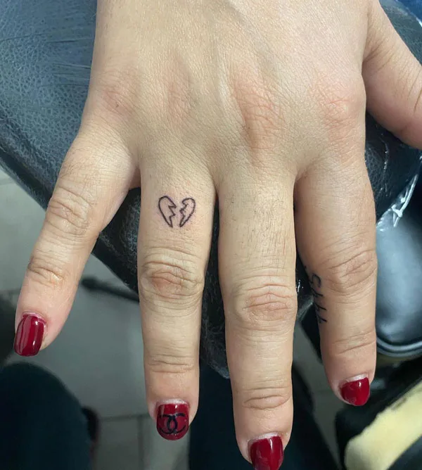 Broken heart tattoo 24
