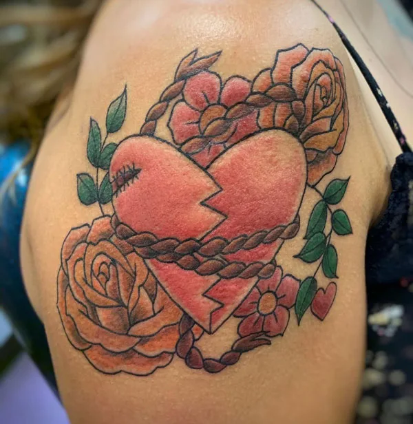 Broken heart tattoo 29