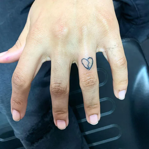 Broken heart tattoo 35