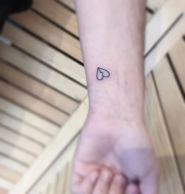 Broken heart tattoo 36
