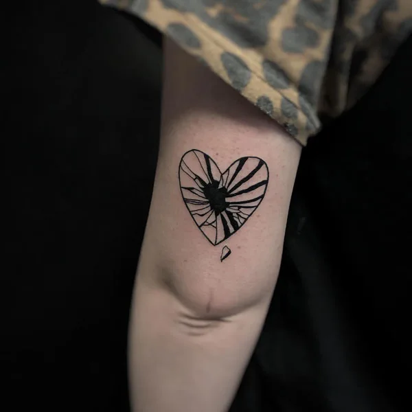 Broken heart tattoo 38