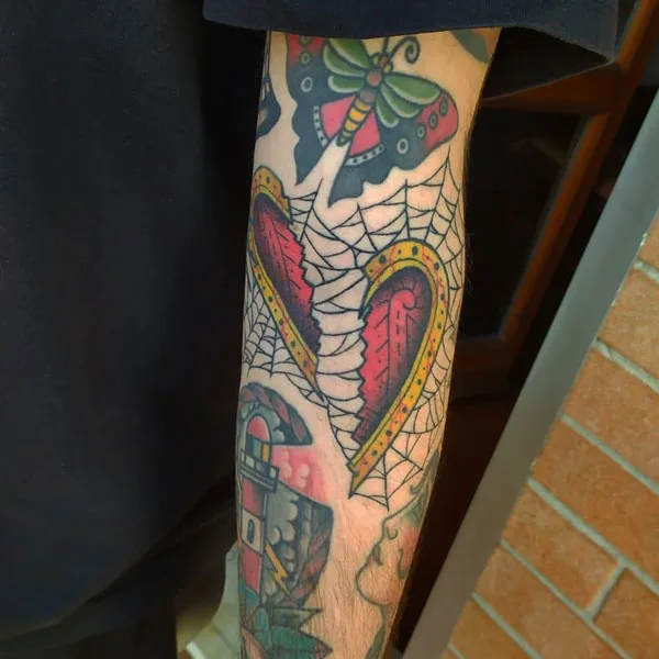Broken heart tattoo 39