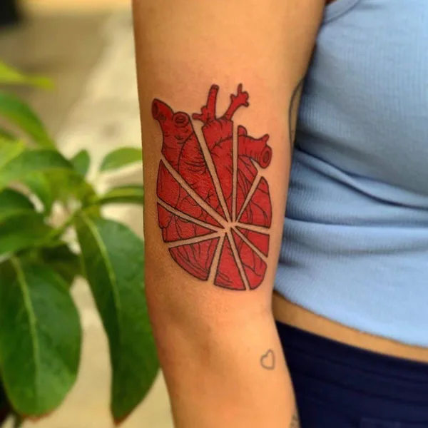 Broken heart tattoo 40