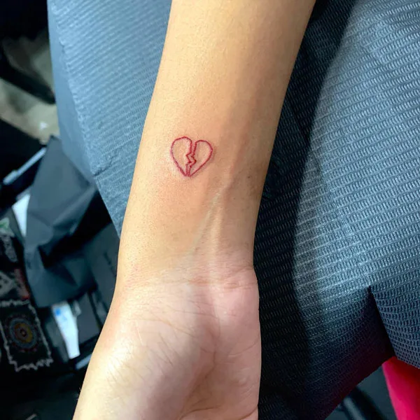 Broken heart tattoo 41