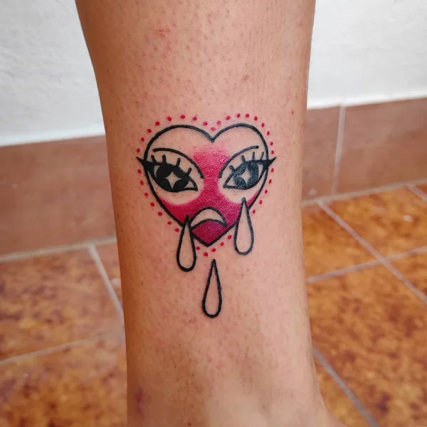 Broken heart tattoo 43